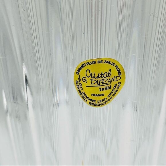 Vintage JG Durand Crystal Cut Tall Vase - Picture 2 of 6